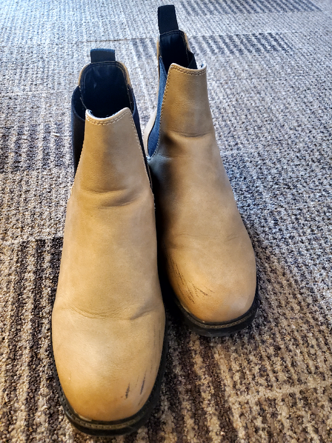 Beige Chelsea Boots size 8