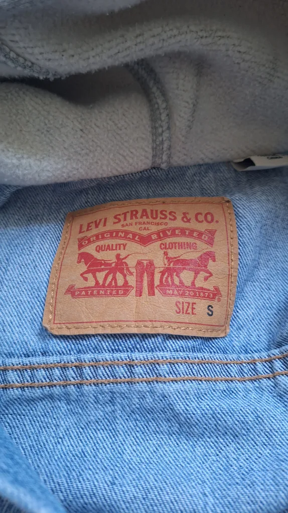 Levi Strauss & Co. Denim Jacket with Hoodie - Size S image indicator(2)