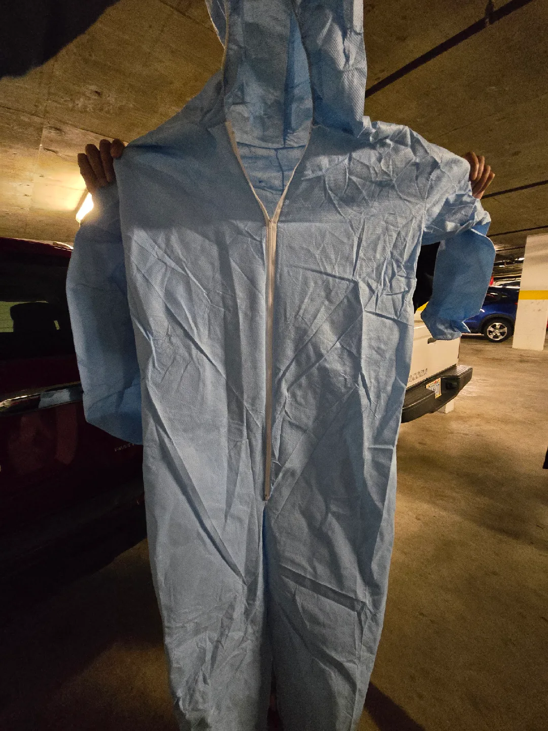 Disposable Protective Coverall - Blue, M thumbnail