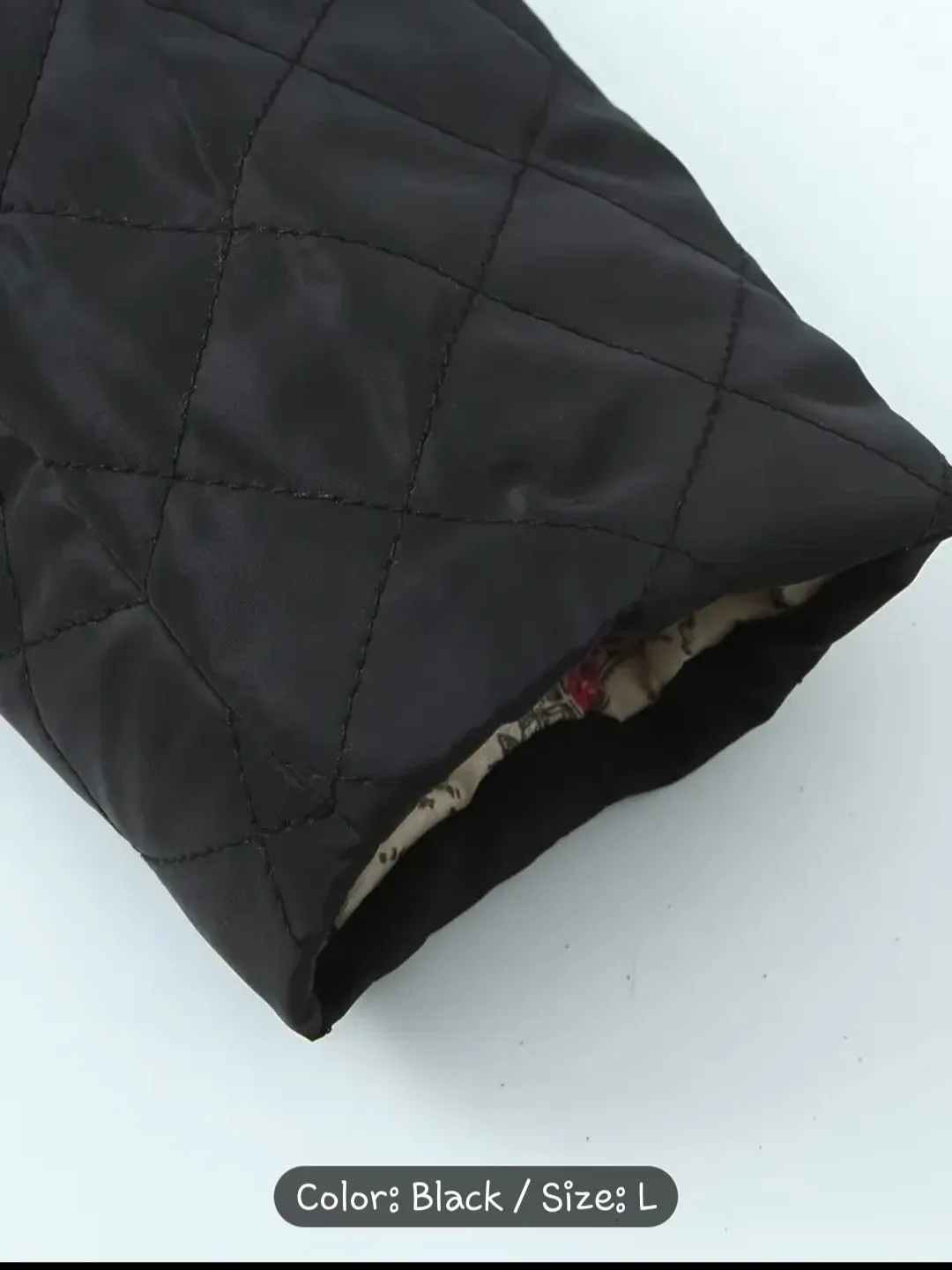 Black Quilted Hooded Jacket - Size L✨️🧥 image indicator(2)