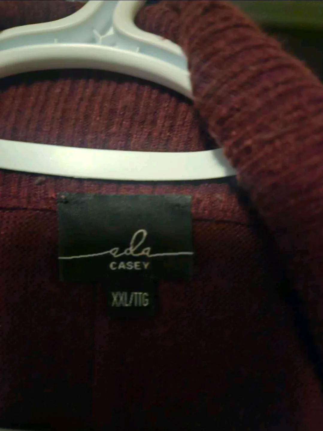 Ada Casey XXL Burgundy Cardigan image indicator(3)