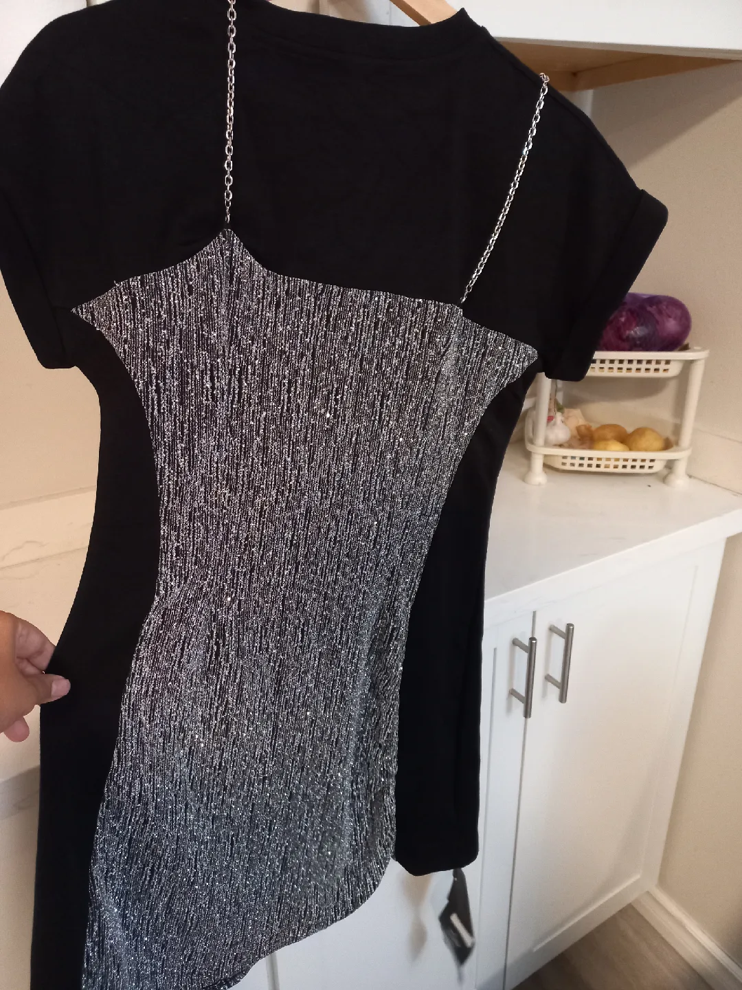 Black & Silver Party Dress image indicator(4)