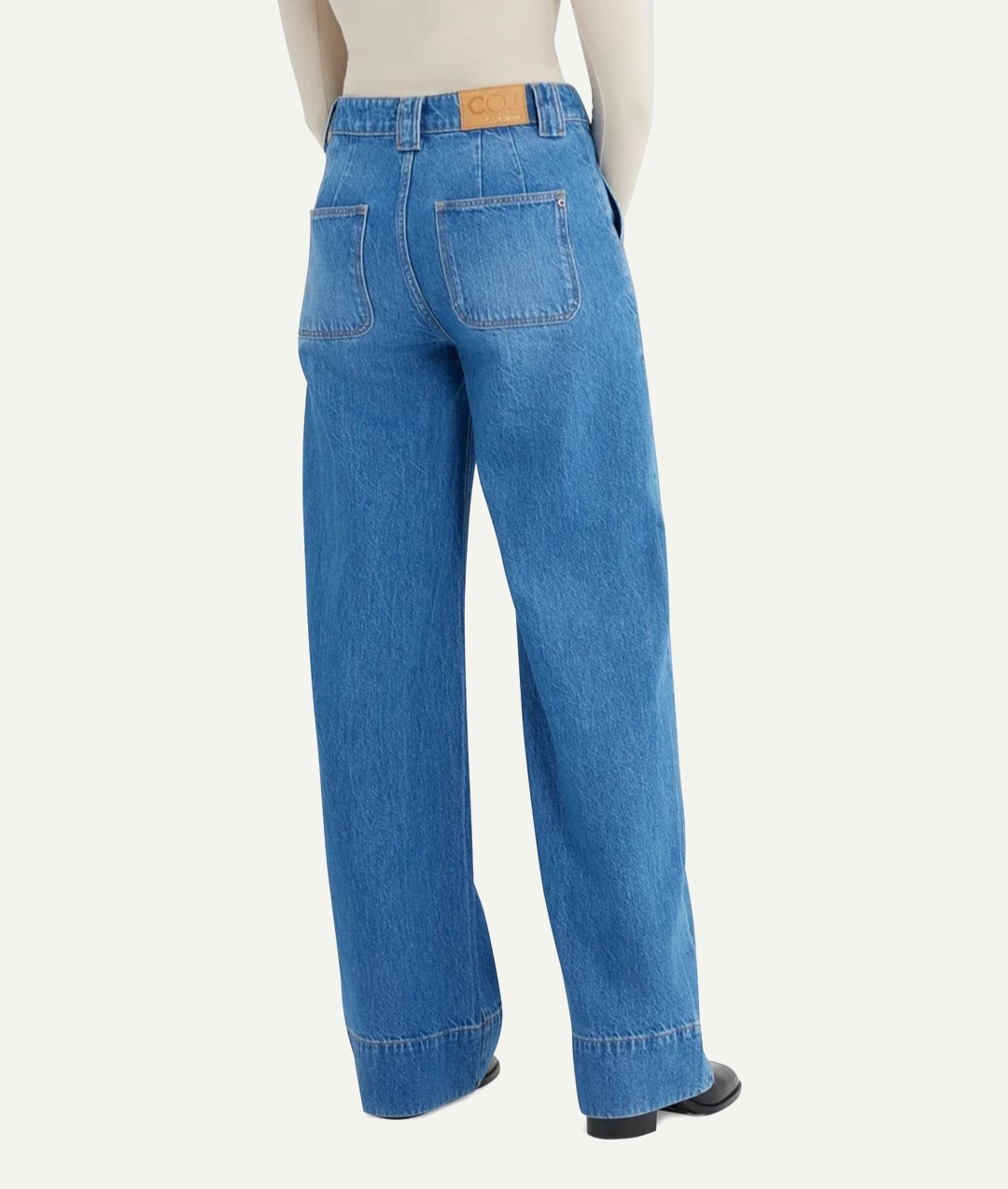 Sz 27 COJ Wide-Leg Light Wash Blue Denim Cup Of Joe Lulu Jeans - photo 2