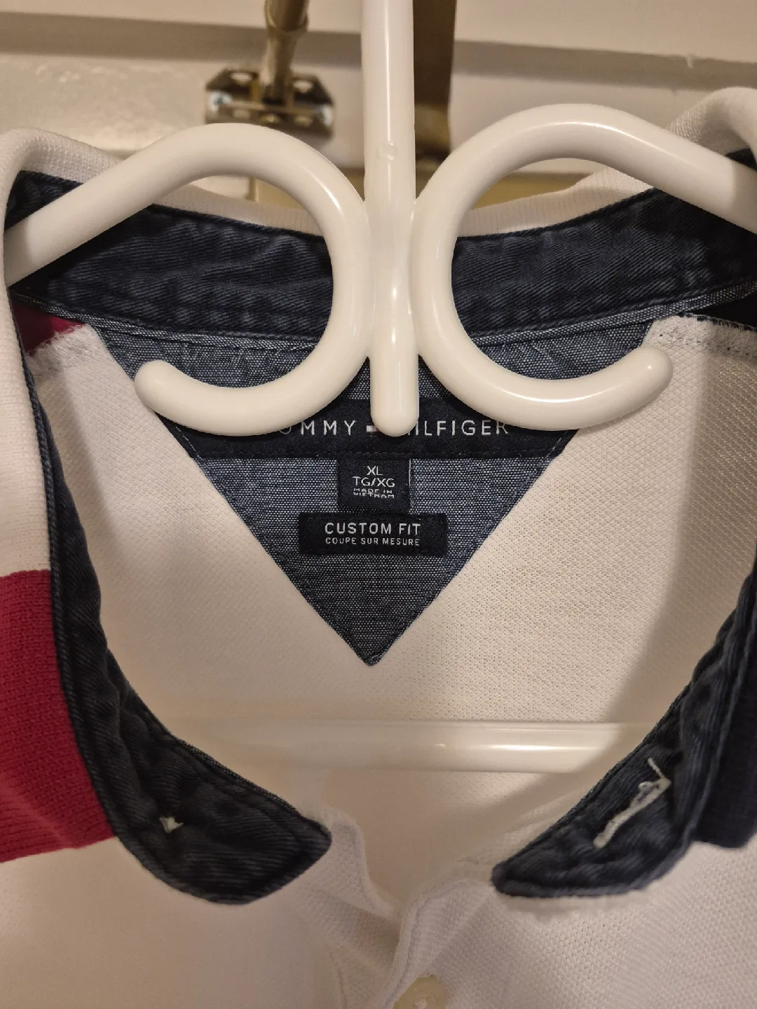 Tommy Hilfiger White Polo Shirt XL image indicator(5)