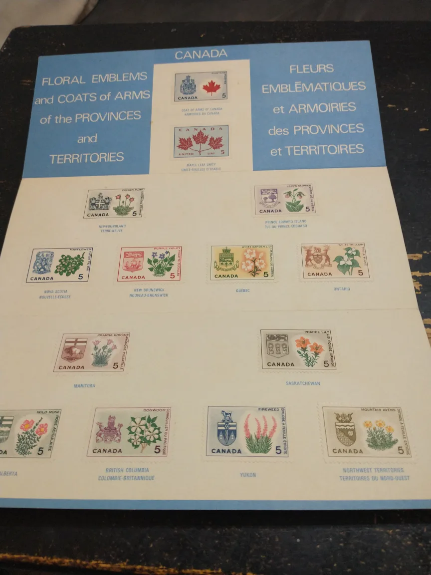 Nice 1967 Canada Centennial postage stamps souvenir card image indicator(2)