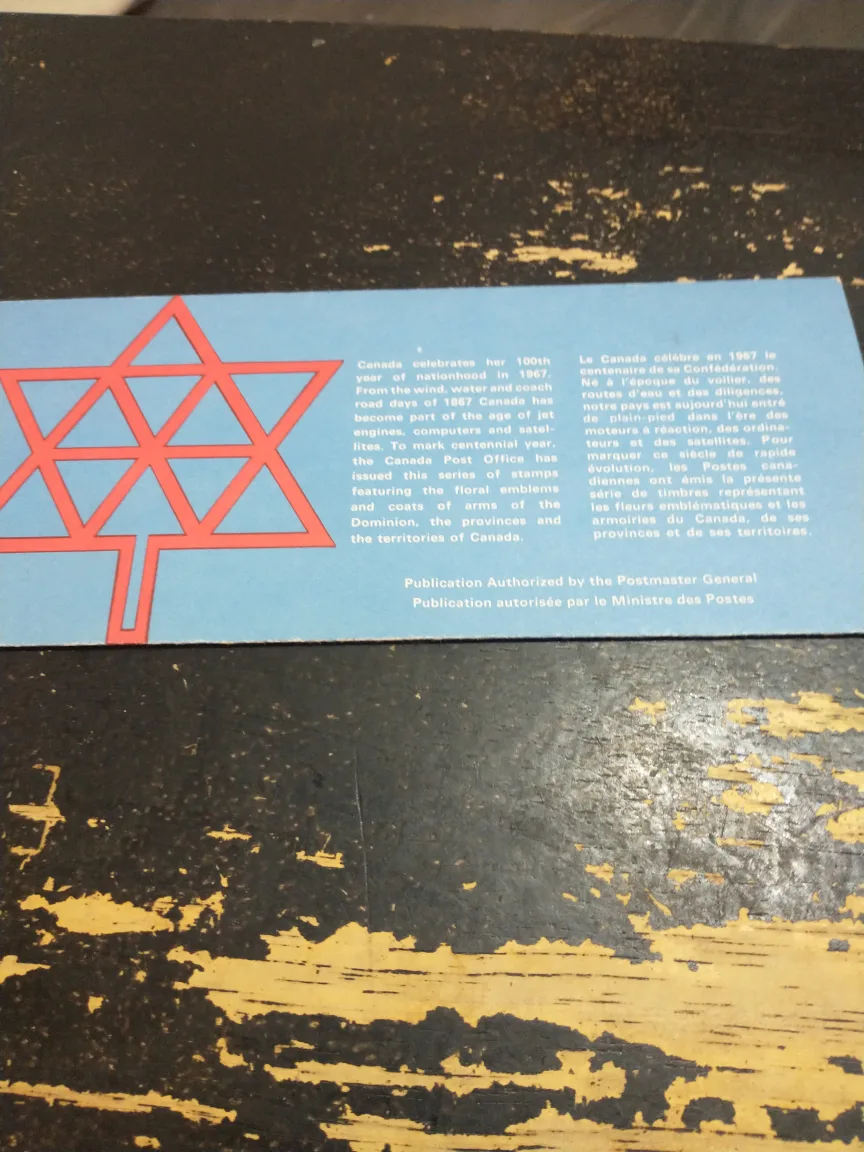 Nice 1967 Canada Centennial postage stamps souvenir card image indicator(4)