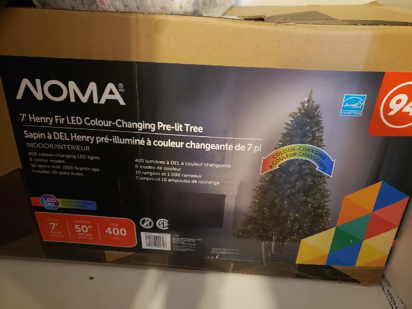 NOMA 7' Henry Fir LED Colour-Changing Pre-lit Tree thumbnail