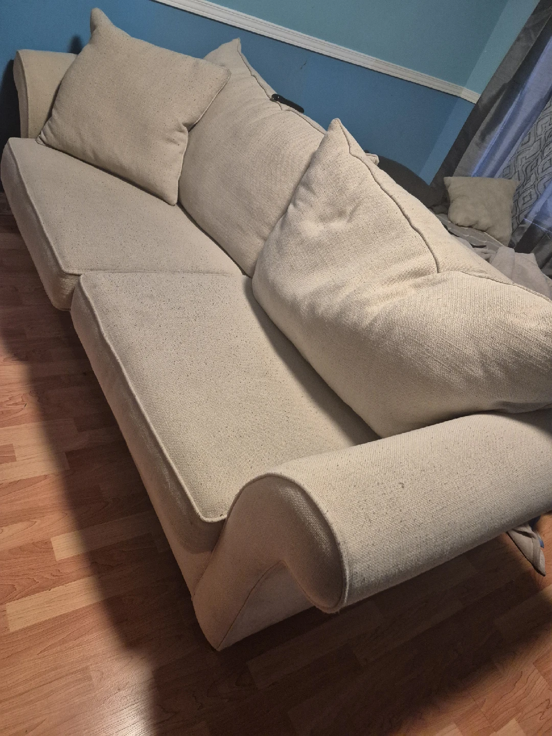 beige sofa