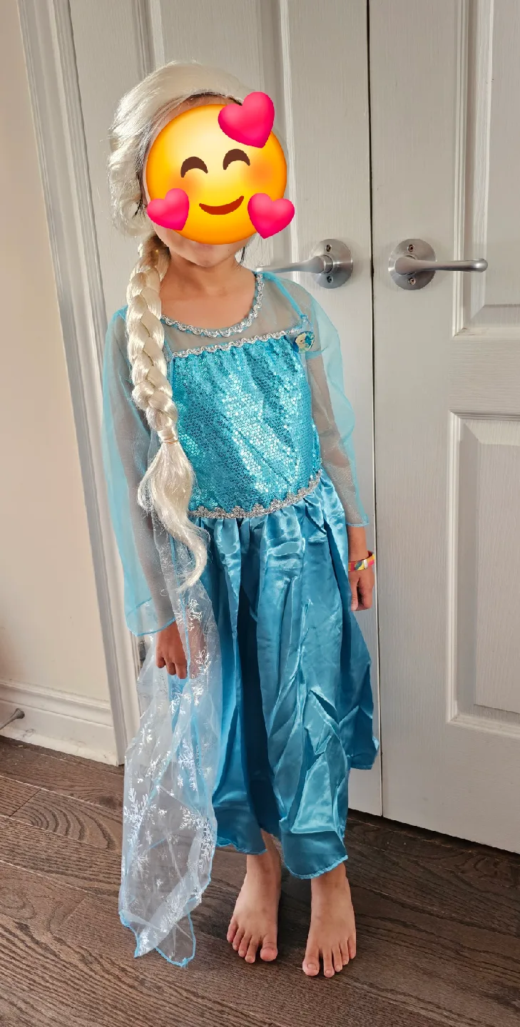 Elsa Dress-Up Costume with Wig thumbnail