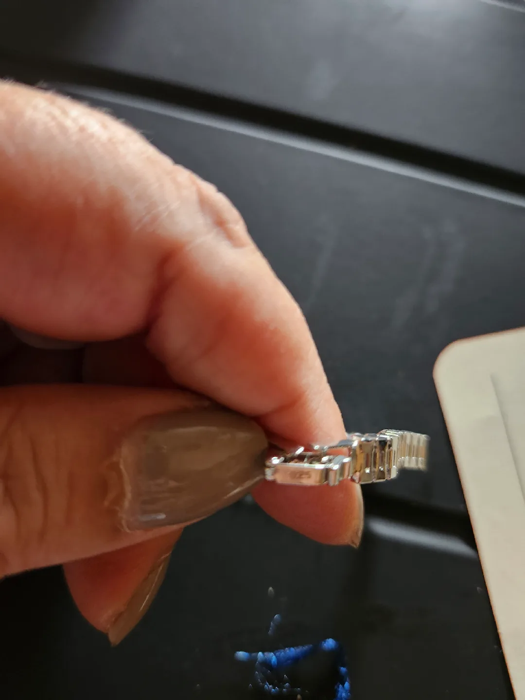 925 Sterling Silver Rhinestone Tennis Bracelet image indicator(3)