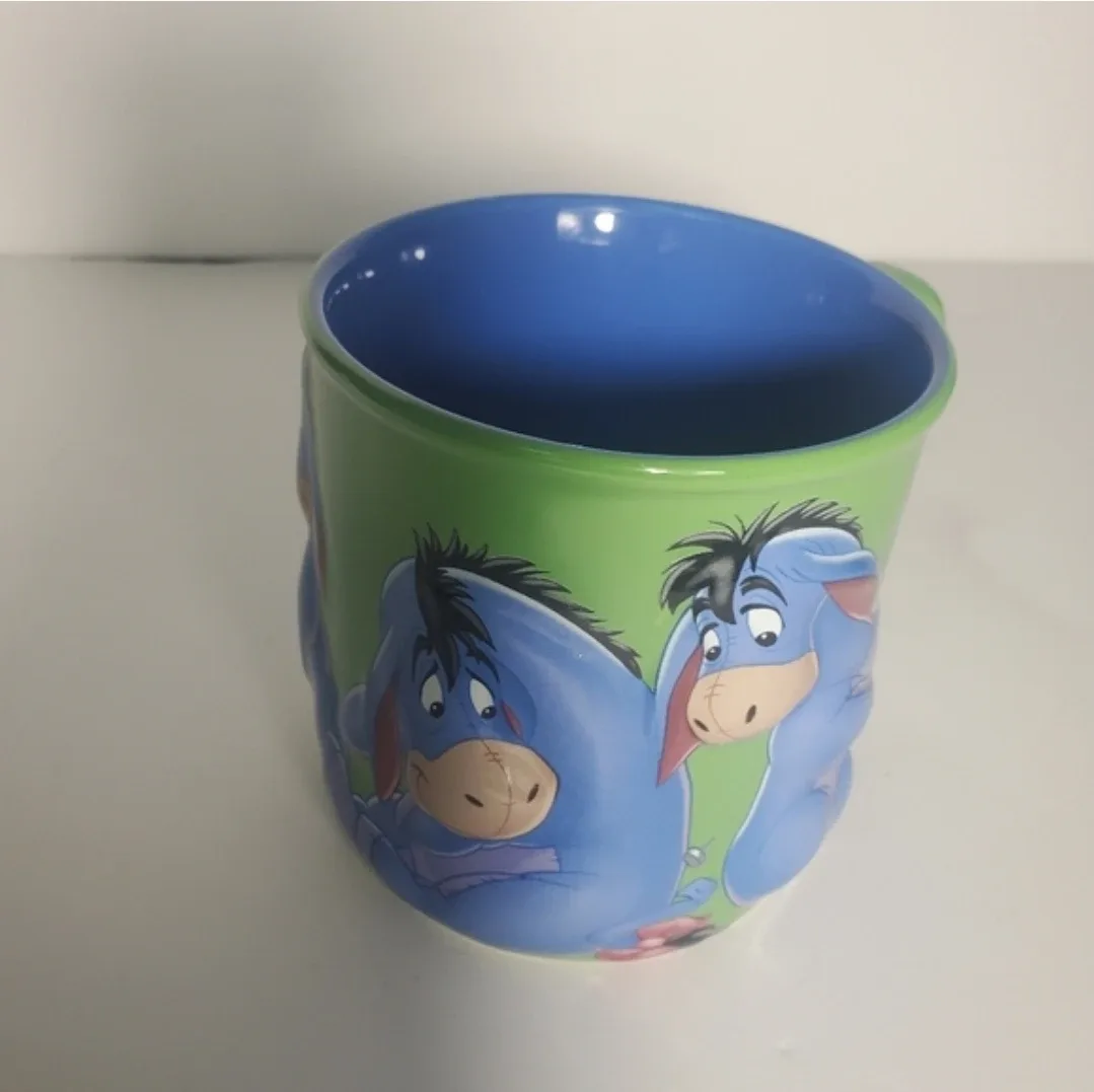 Blue and Green Eeyore Disney Store Mug/Cup Green 3D image indicator(2)