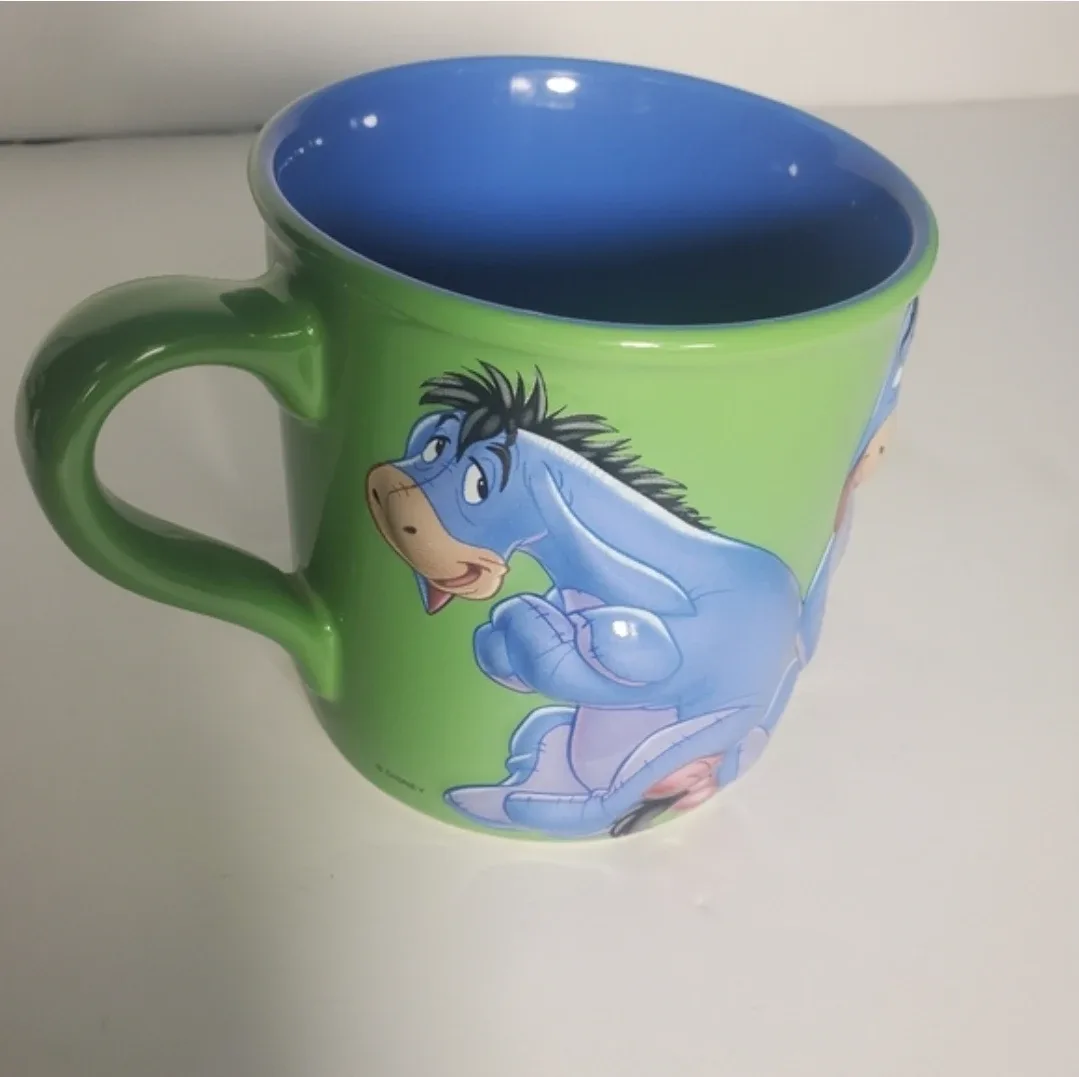 Blue and Green Eeyore Disney Store Mug/Cup Green 3D image indicator(4)