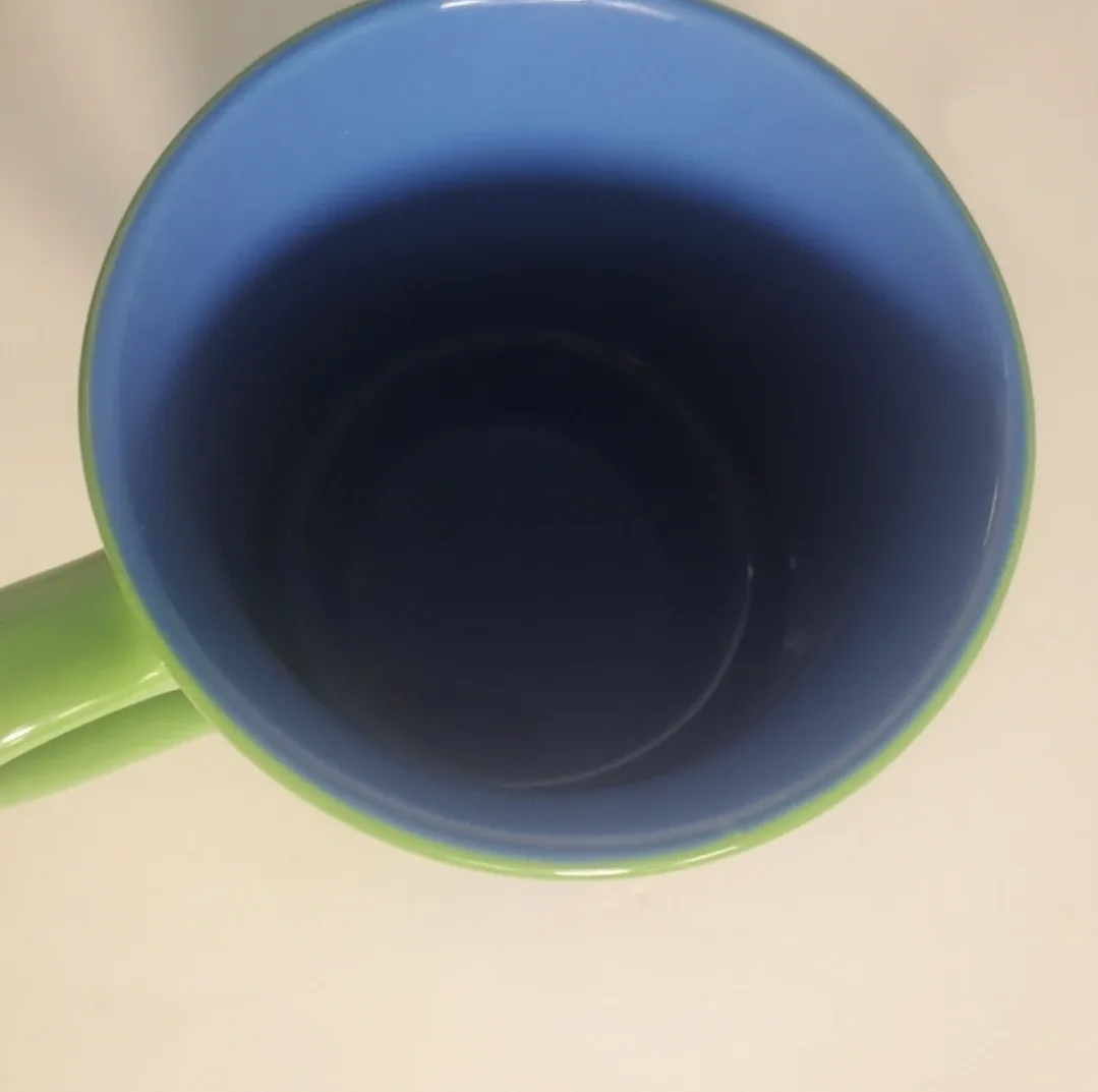 Blue and Green Eeyore Disney Store Mug/Cup Green 3D image indicator(5)