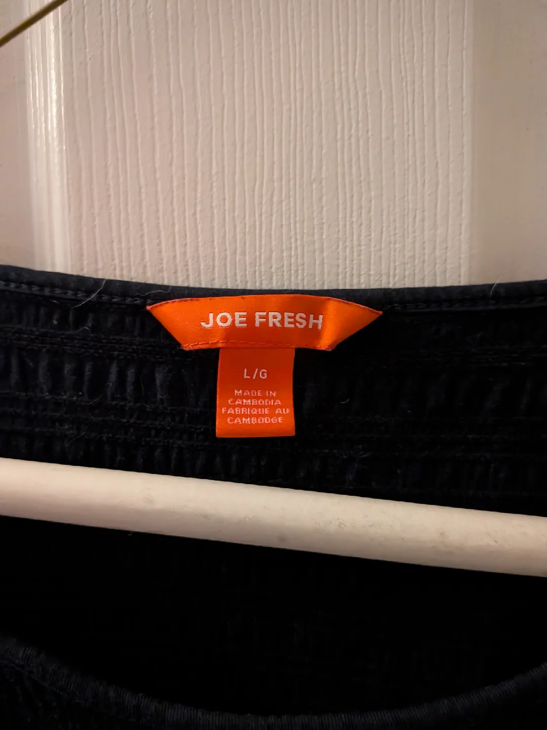 Joe Fresh Black Smocked Top - Size L image indicator(2)