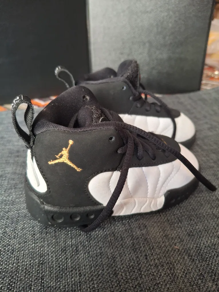 Jordan Jumpman Pro Baby Shoes - Black/White thumbnail