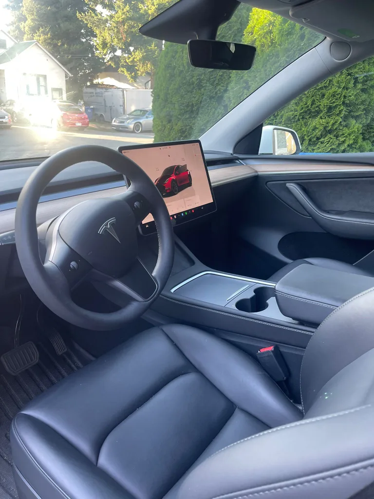 Tesla Model Y - White Exterior, Black Interior image indicator(4)