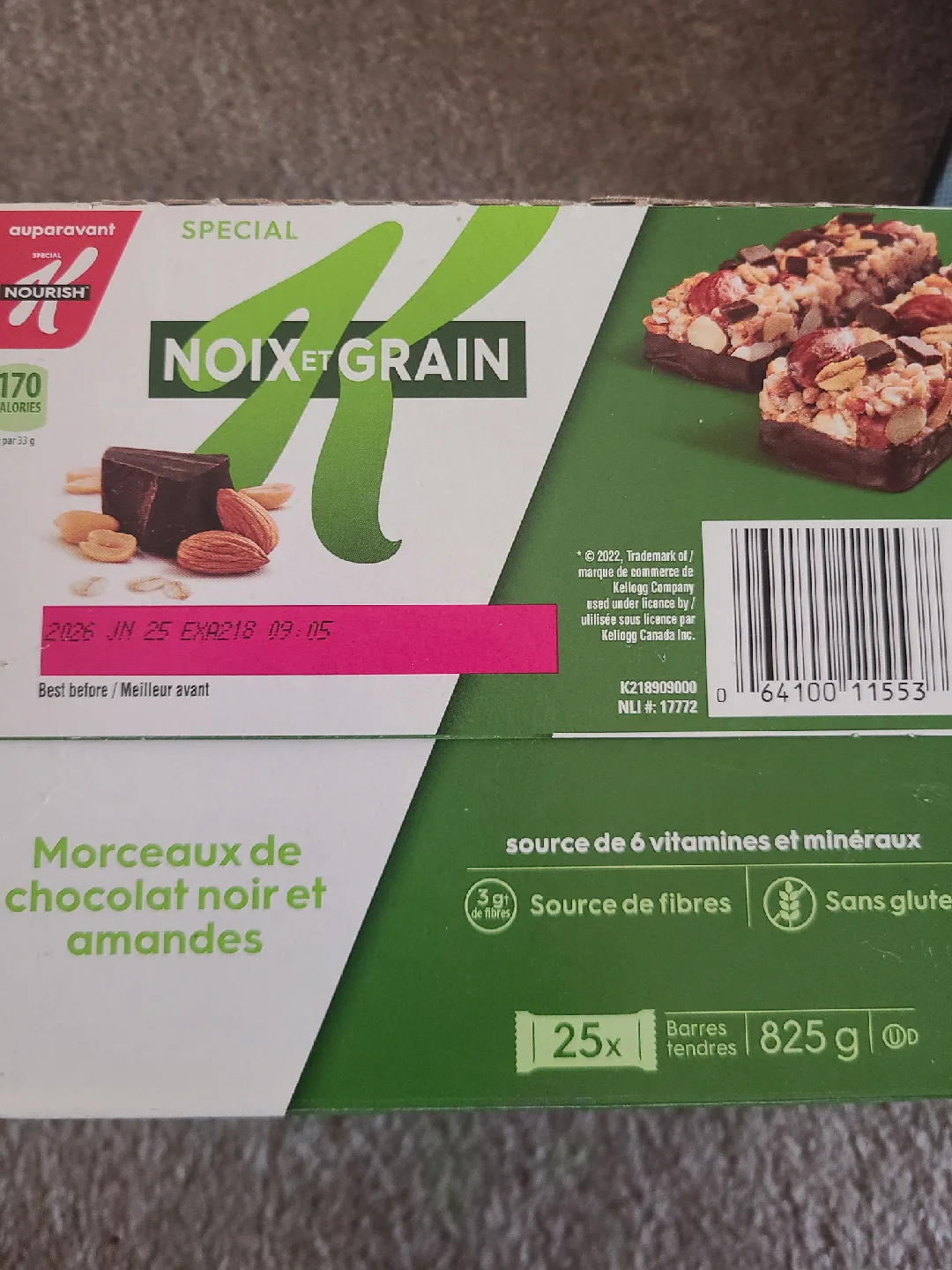 Special K Nuts & Grain Dark Chocolate Almond Bars image indicator(2)