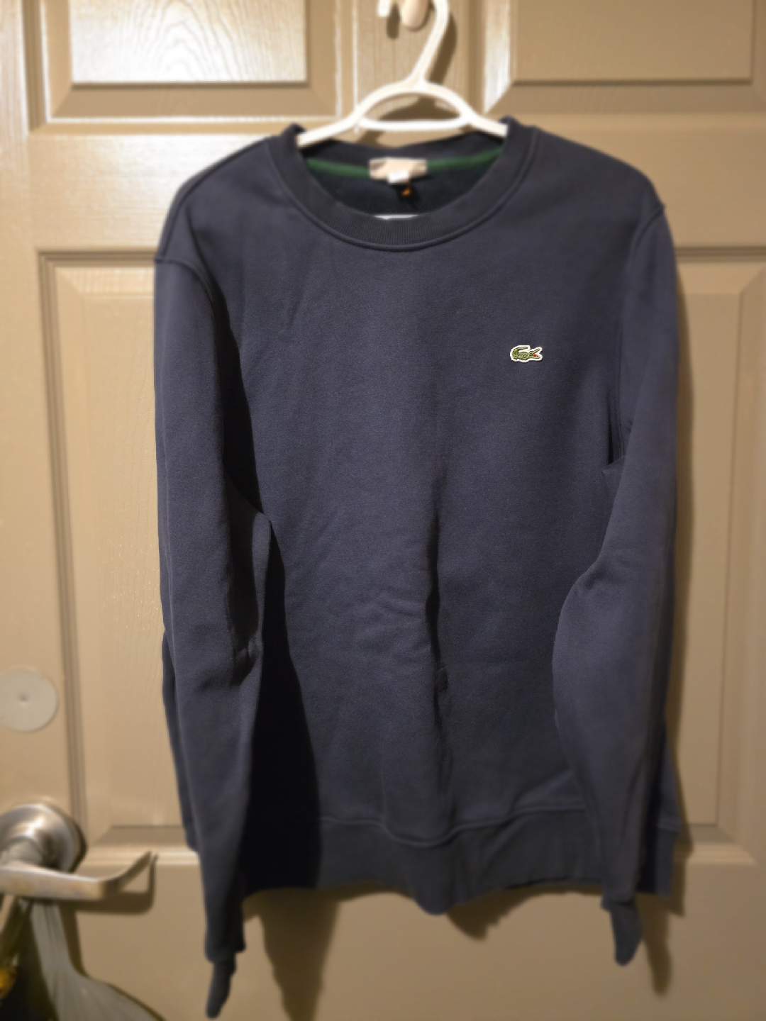 Lacoste Navy Blue Sweatshirt - Size L