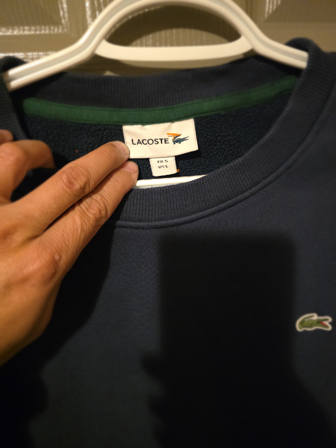 Lacoste Navy Blue Sweatshirt - Size L - photo 3