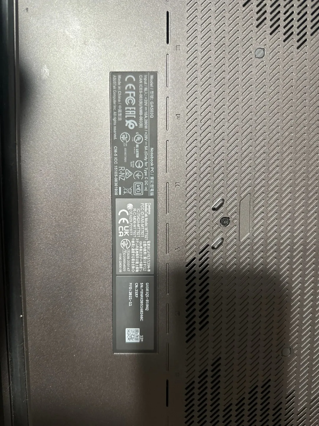 ASUS ROG Zephyrus G15 2021- Ryzen 9, RTX 3080, 16GB RAM, 1TB SSD image indicator(2)