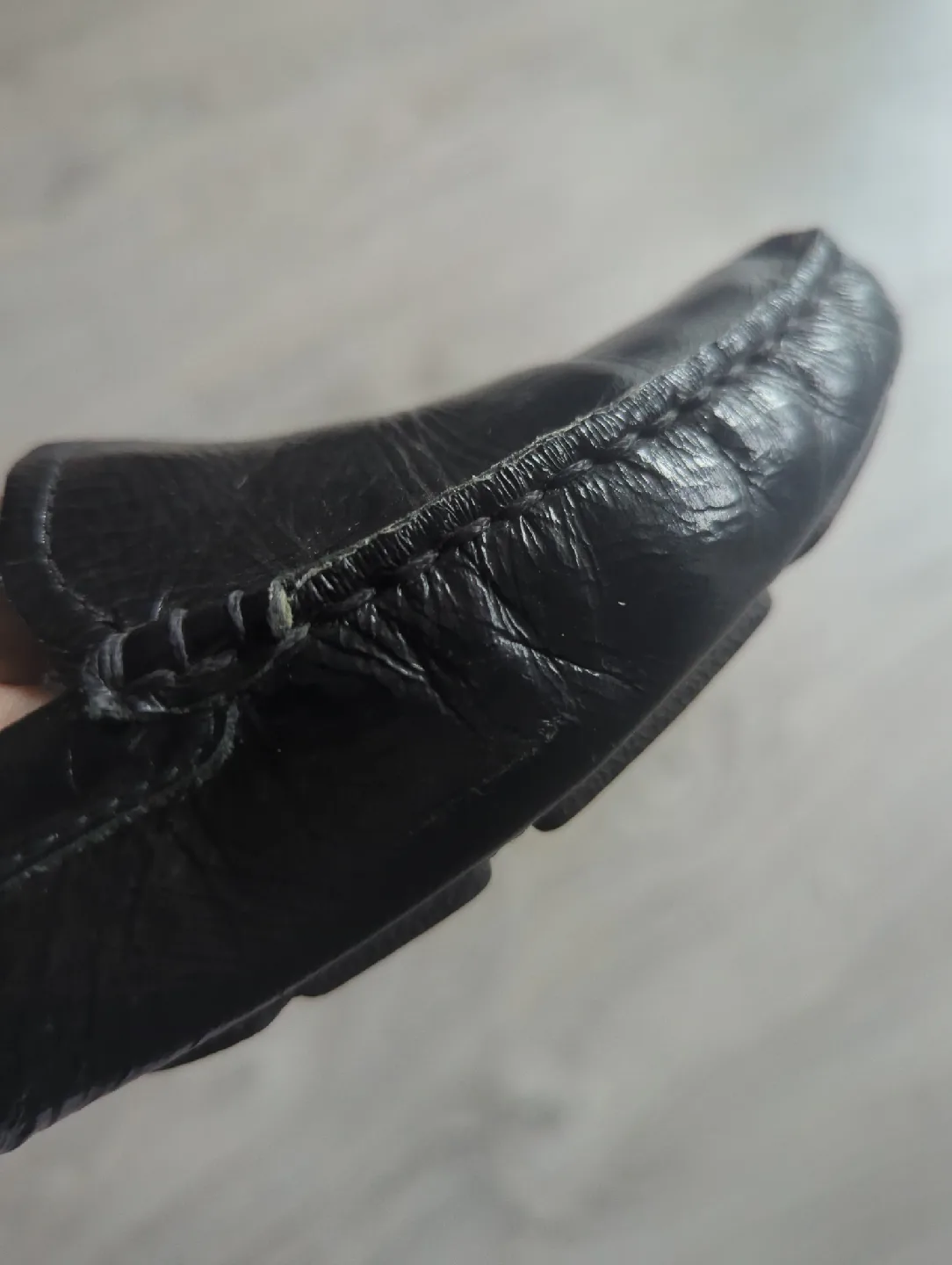 UGG Australia Black Patent Leather Loafers - Women's US 8 image indicator(4)