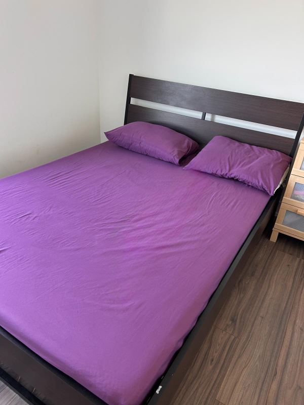 Ikea Bed frame with (mattress  if you want)
