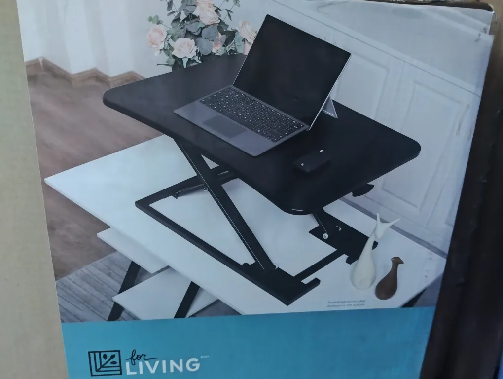 sit to stand Adjustable desk riser image indicator(2)