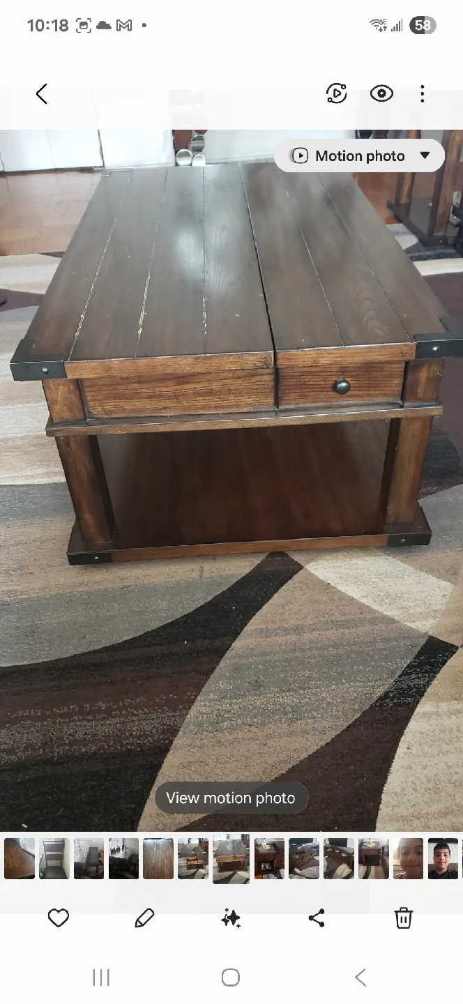 Extendable Coffee Table with wheel image indicator(3)