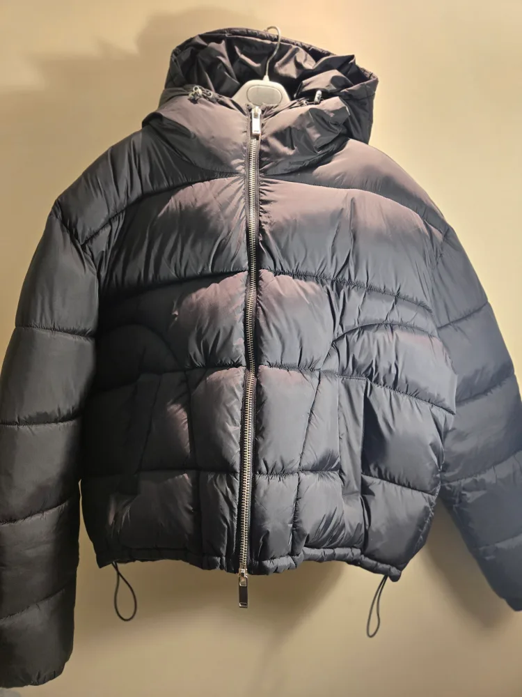 Zara Black Puffer Jacket Size L