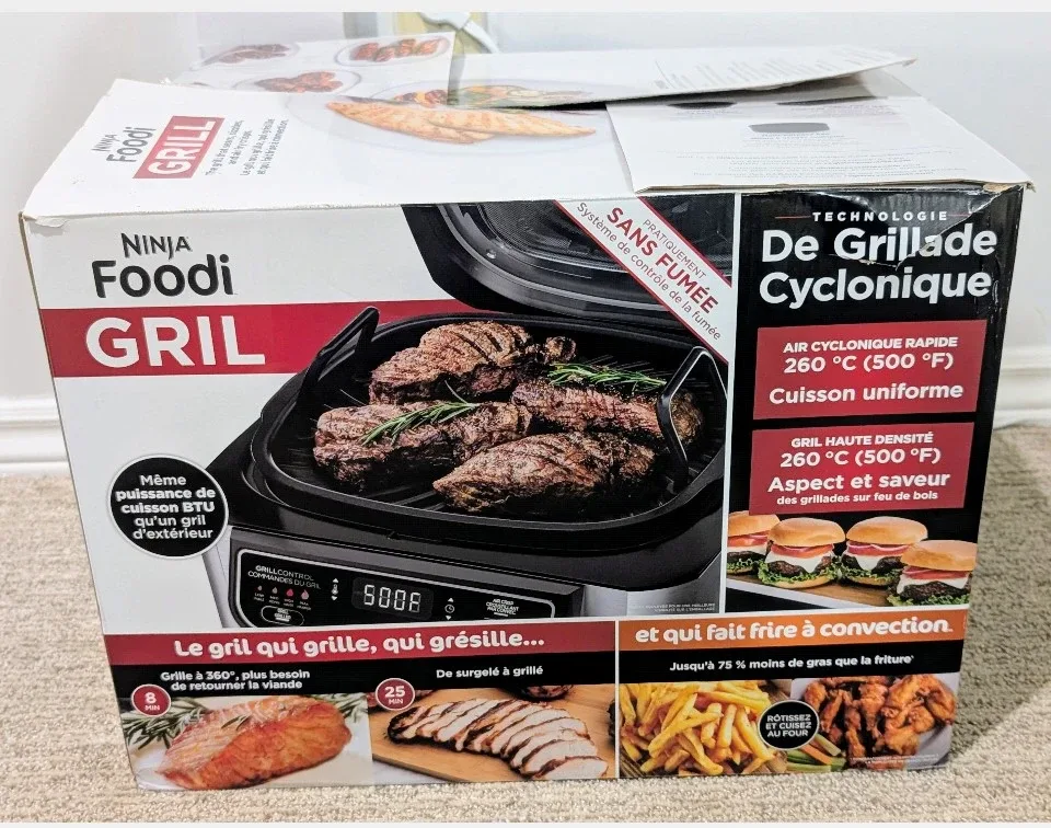 Ninja Foodi 4-in-1 Indoor Grill/Air Fryer - Like New image indicator(2)