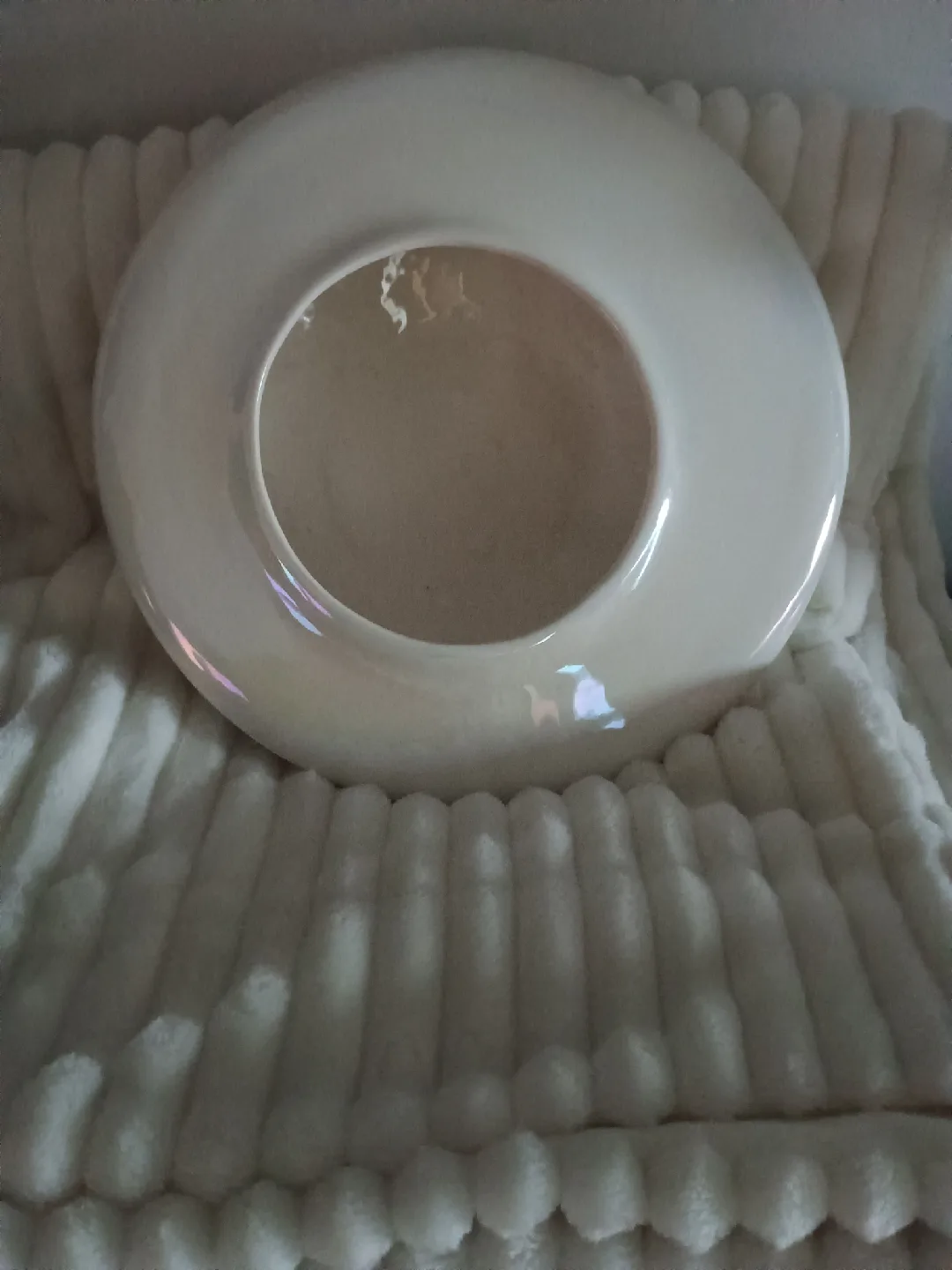 White Ceramic Decorative Bowl image indicator(5)