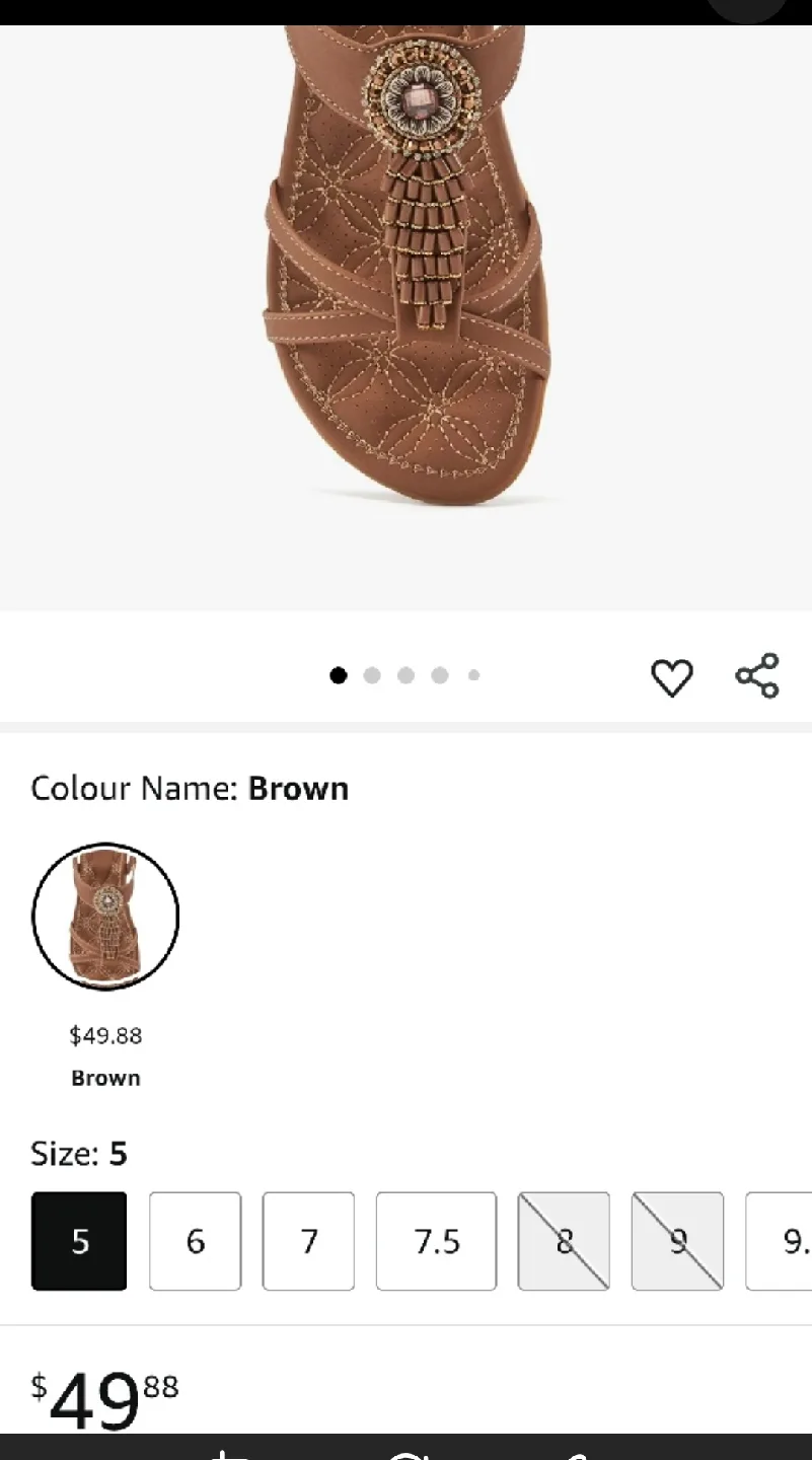 Black Beaded Sandals - Size 42 image indicator(4)