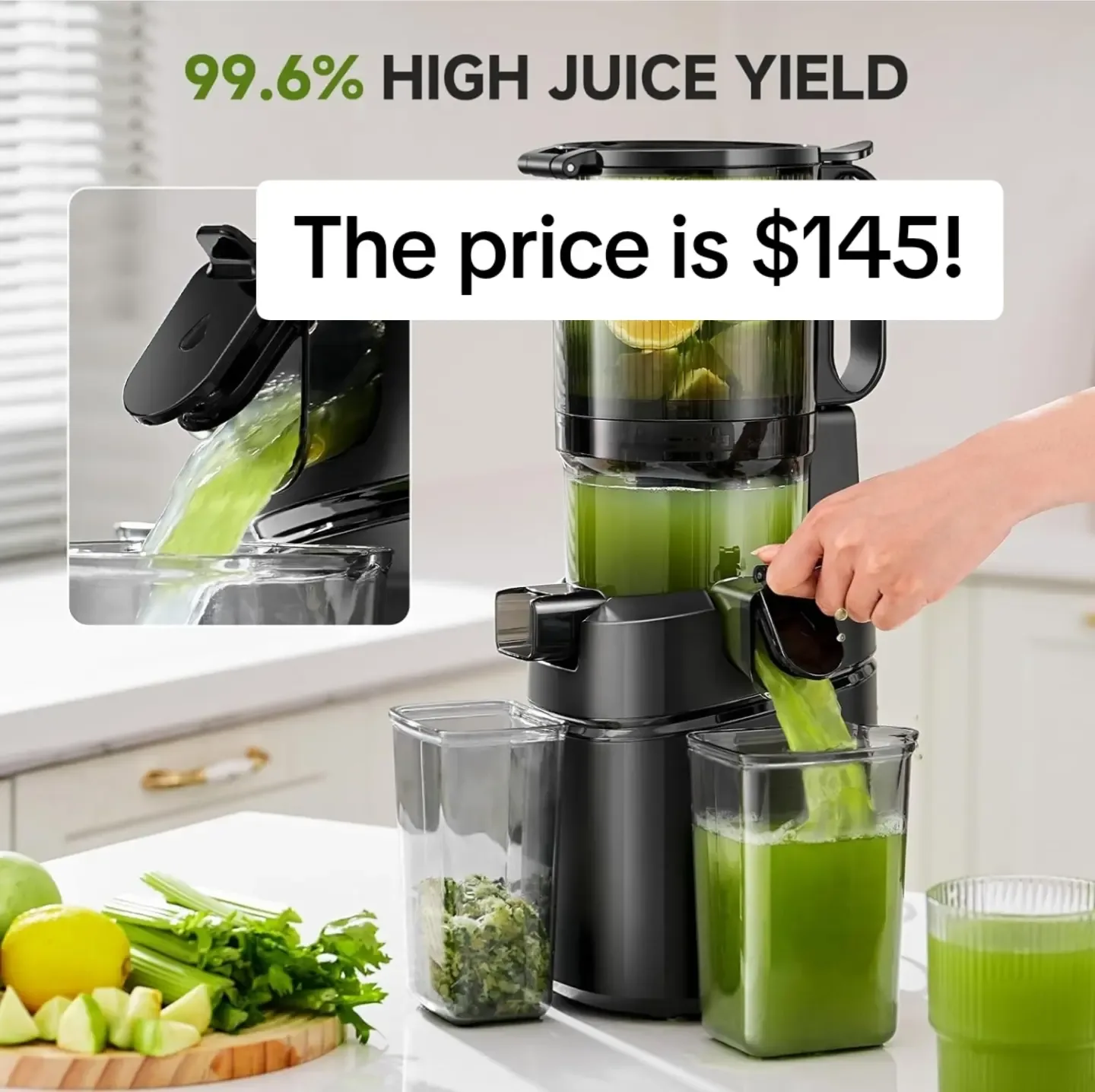Amzchef Slow Juicer - Like New! thumbnail