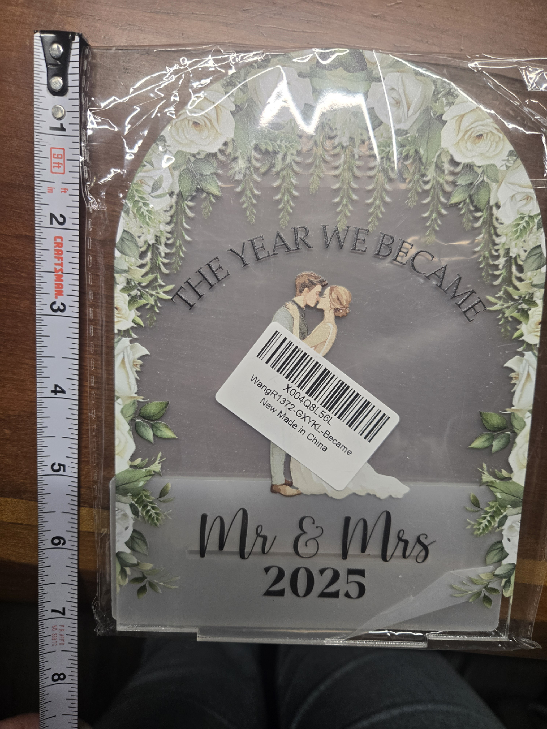 Mr & Mrs 2025 Wedding Table Decoration - New - photo 4