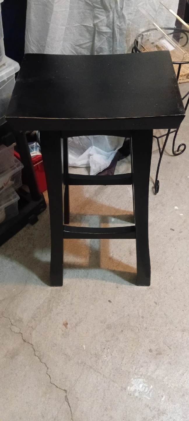 Black Wooden Side Table