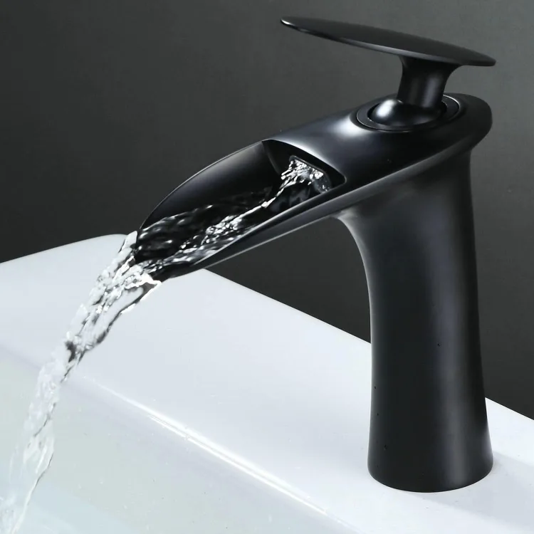 Brand New Matte Black Bathroom Faucet For Sale image indicator(6)