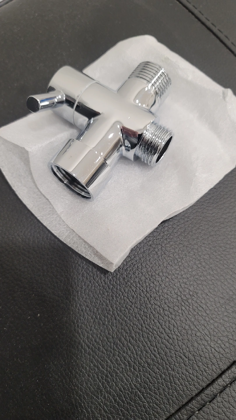 New Chrome T-adapter Valve