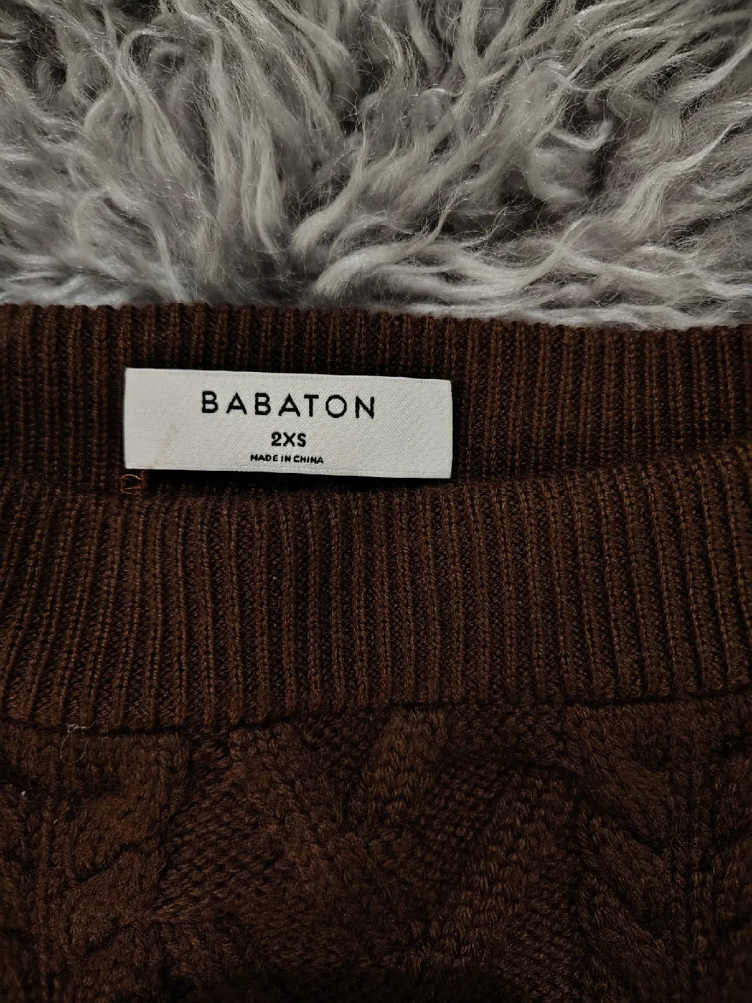 Babaton Brown 100% Merino Wool Skirt image indicator(3)