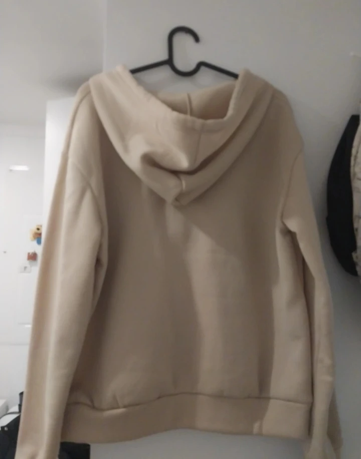 Beige Zip-Up Hoodie - photo 2