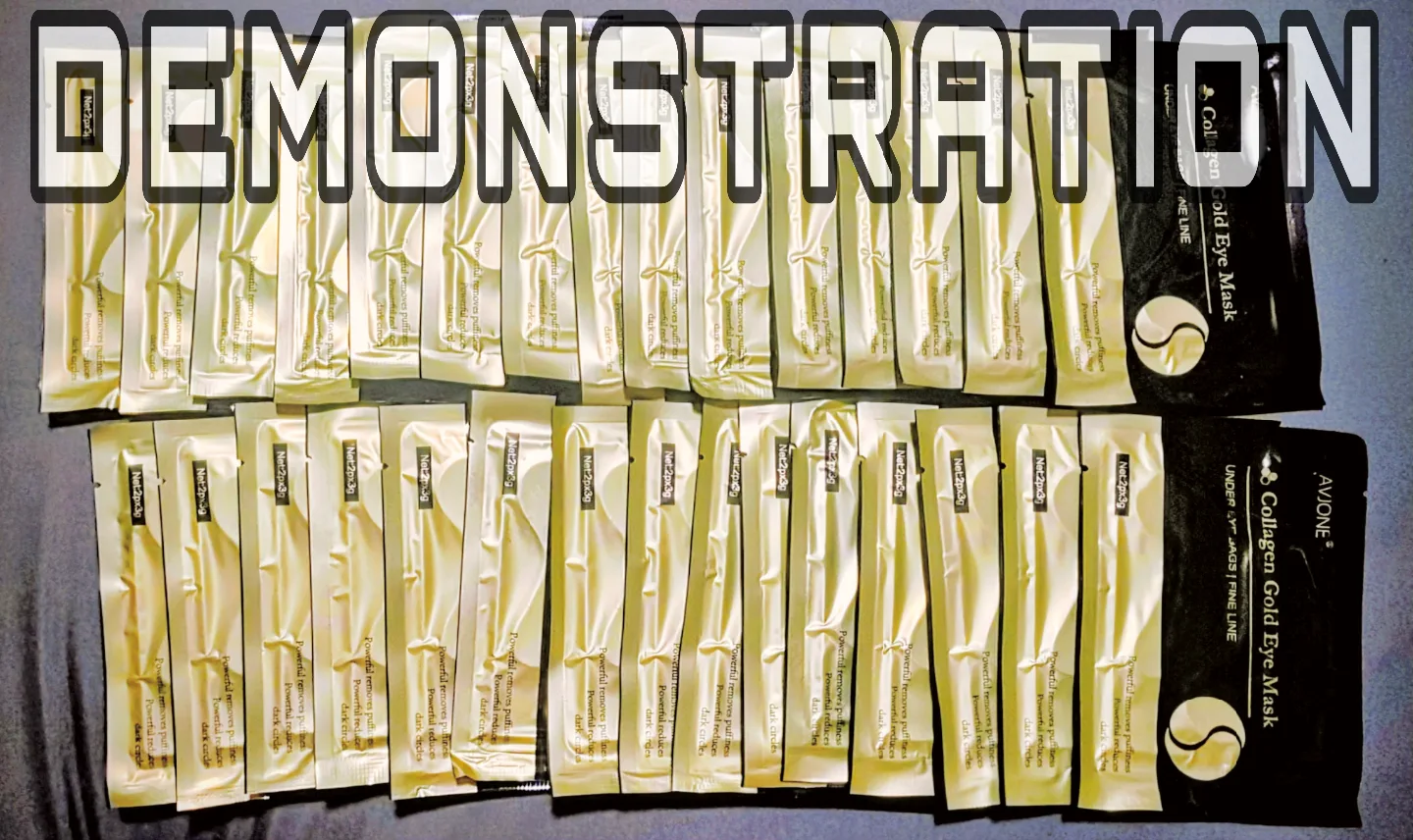 NIB*AVJONE 24K Gold Collagen Eye Mask—30 Pairs/box image indicator(3)