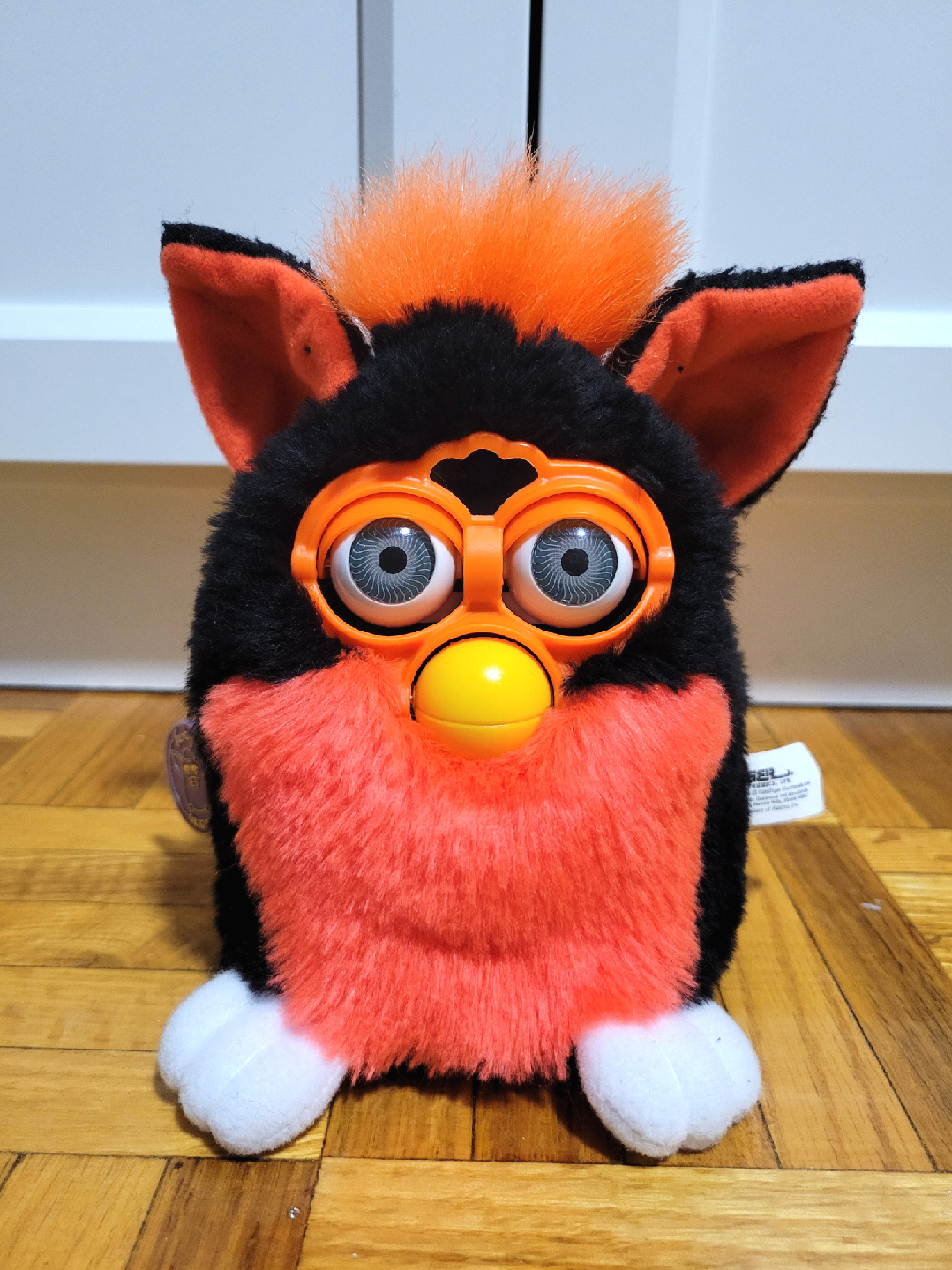 RARE Vintage Original 1998 Furby - Black & Orange
