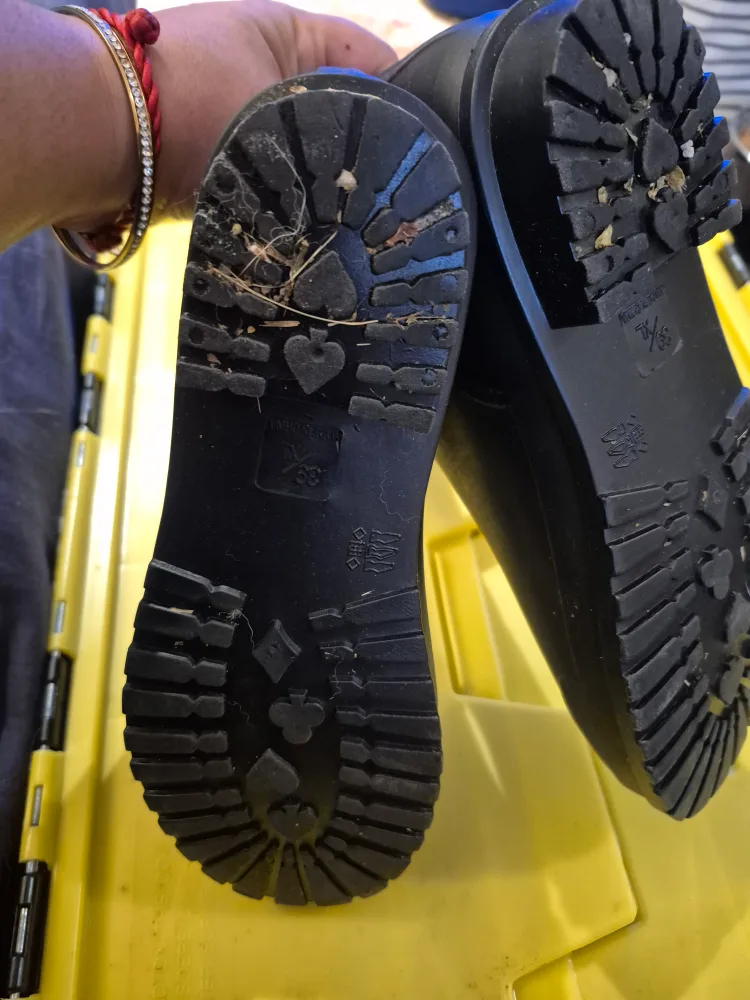 Black Quilted Rain Boots - Size 7.5 image indicator(3)