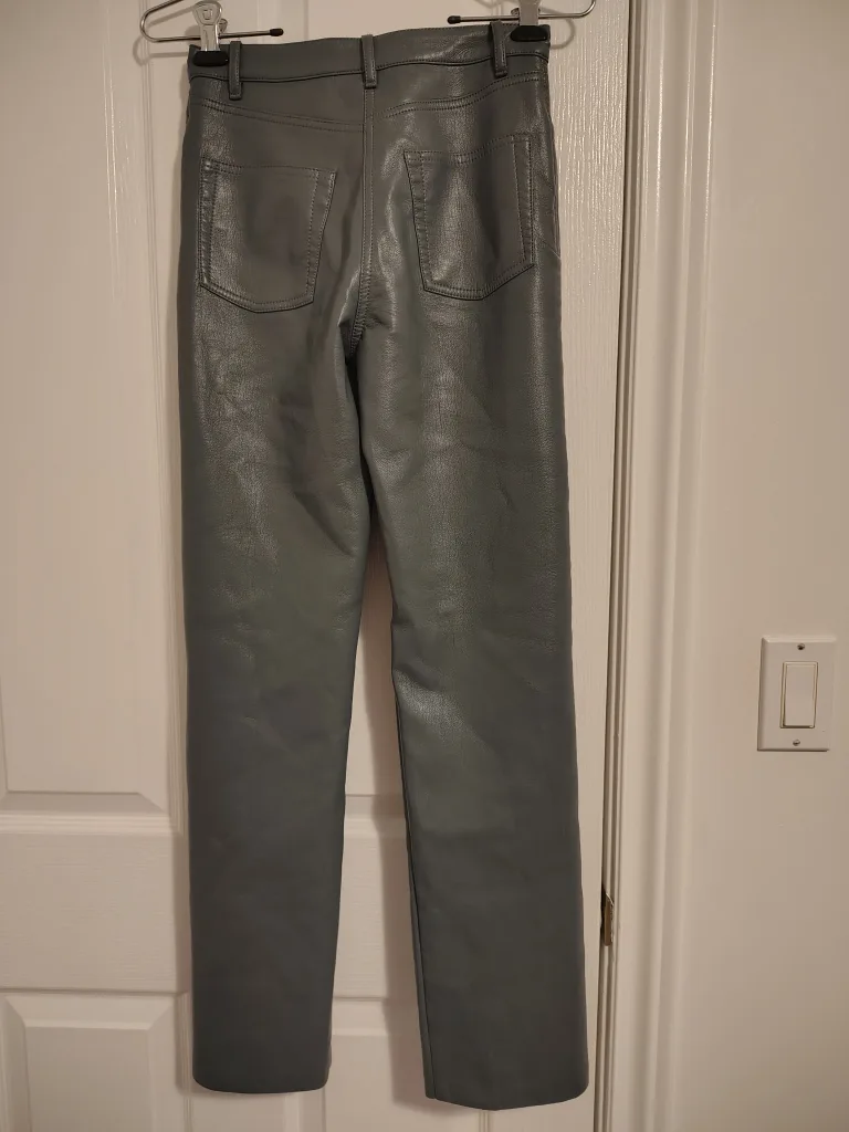 Wilfred Vegan Leather Melina Pants Size 00 - Grey image indicator(2)