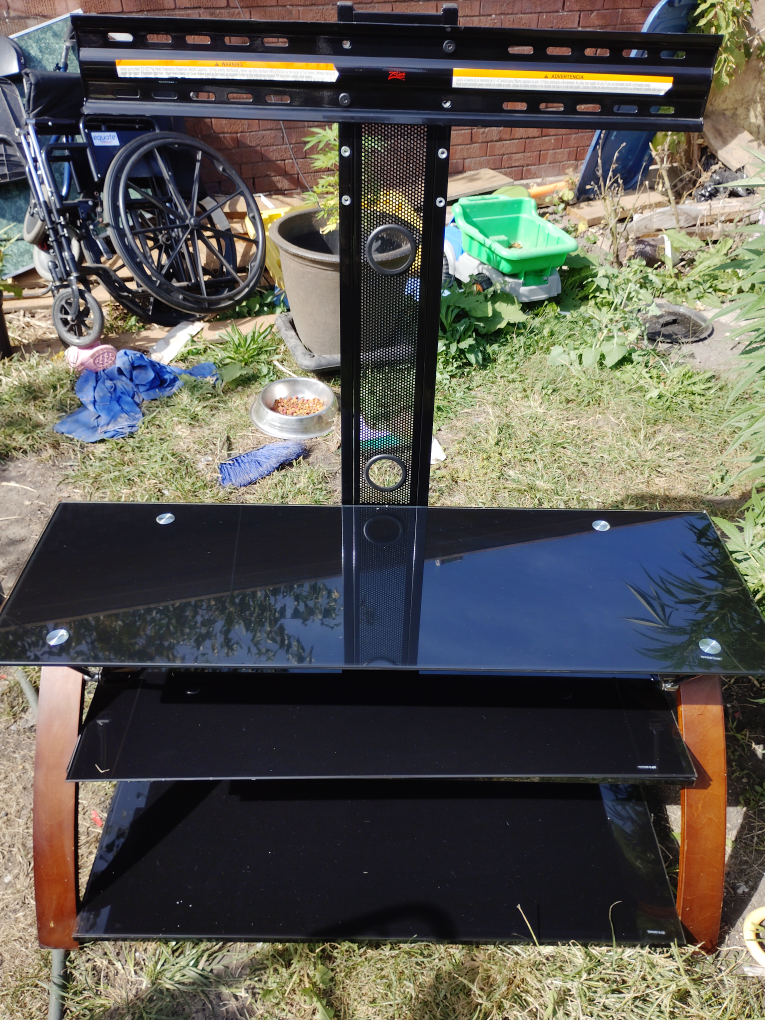 Black Glass TV Stand - photo 5