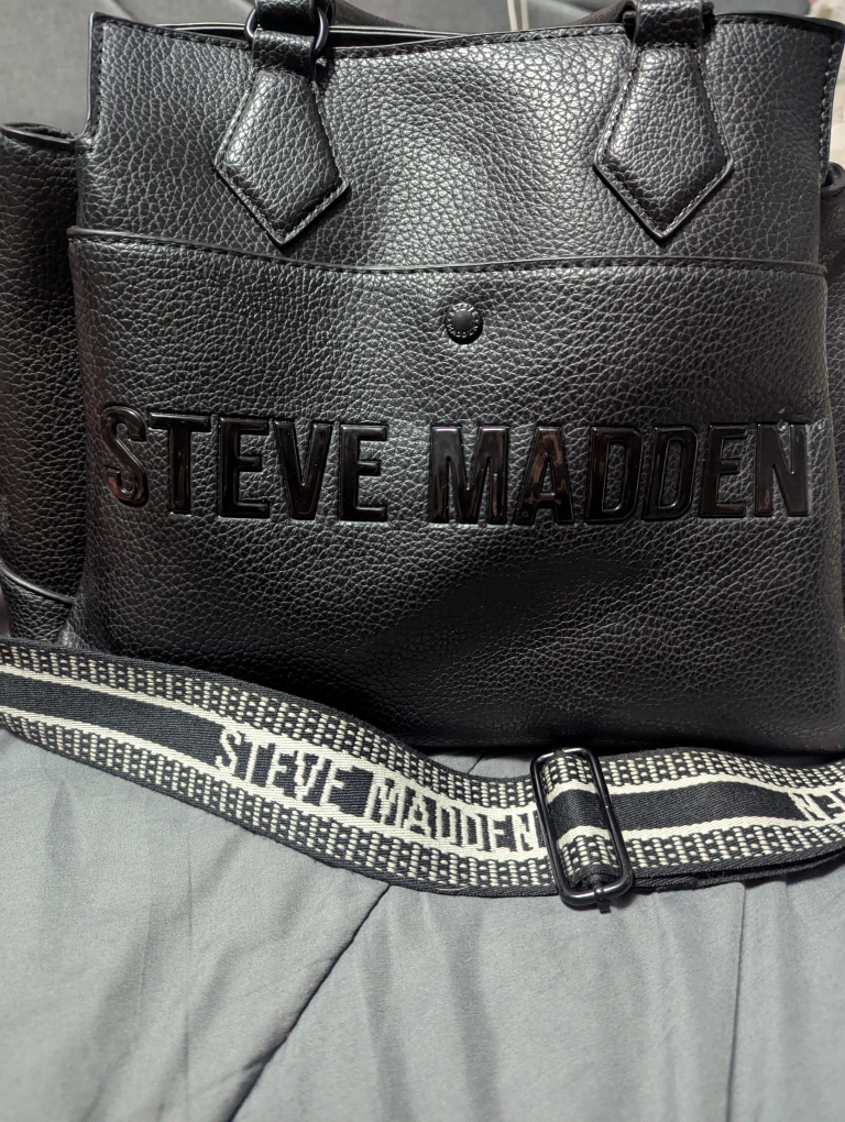 Steve Madden Black Tote Bag