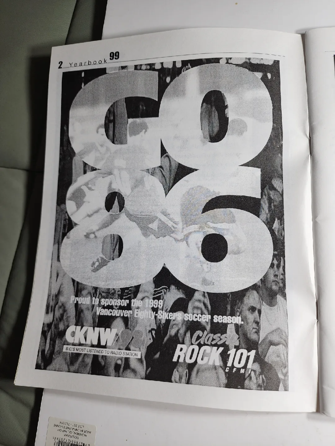 '99 Vancouver Eighty-Sixers Yearbook image indicator(4)