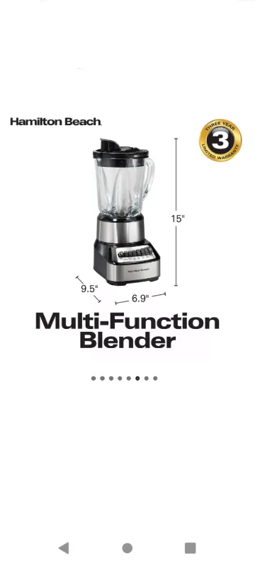 Hamilton Beach 54221 Wave Crusher Blender brand new... image indicator(7)