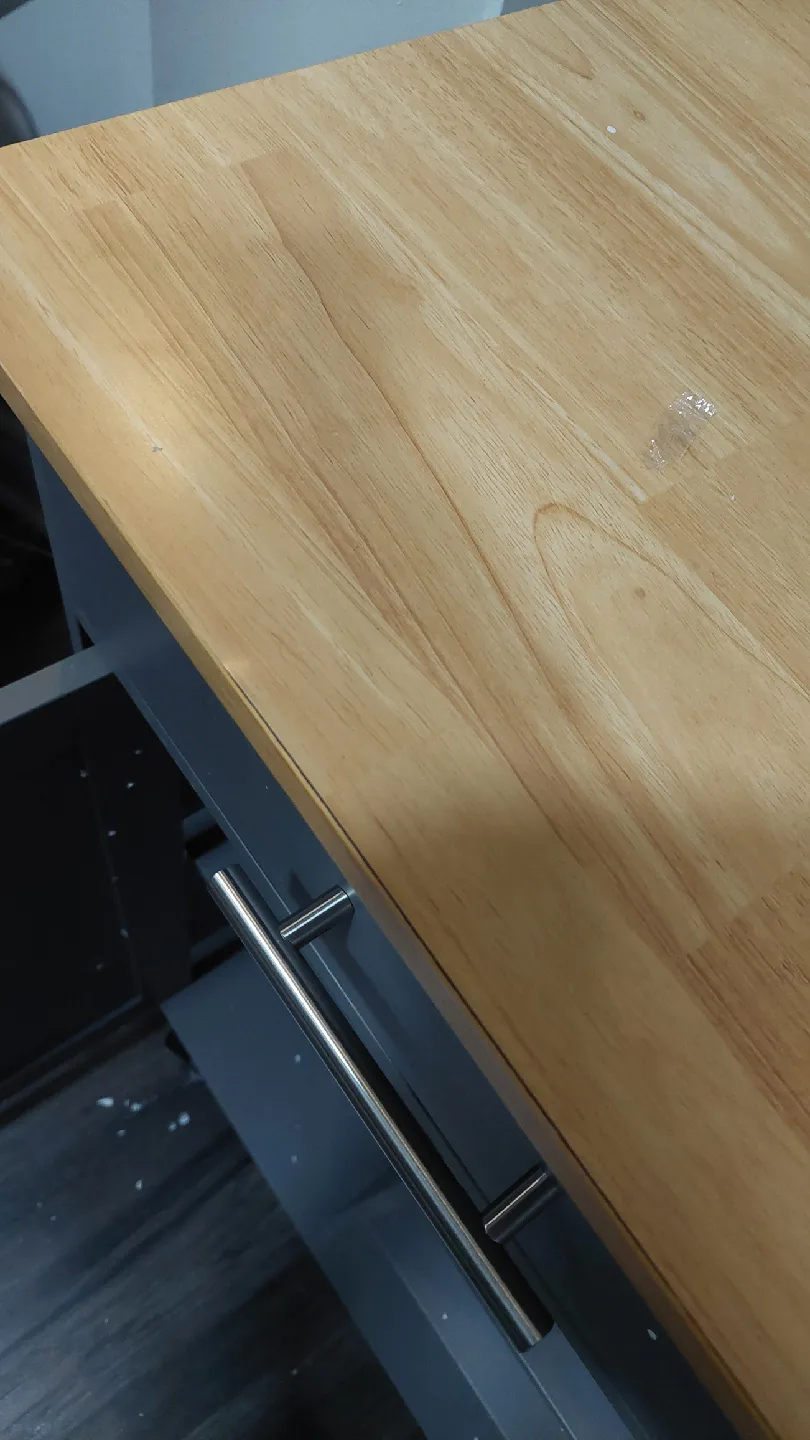 Grey Kitchen Island Cart, 42"x17"x36" image indicator(6)