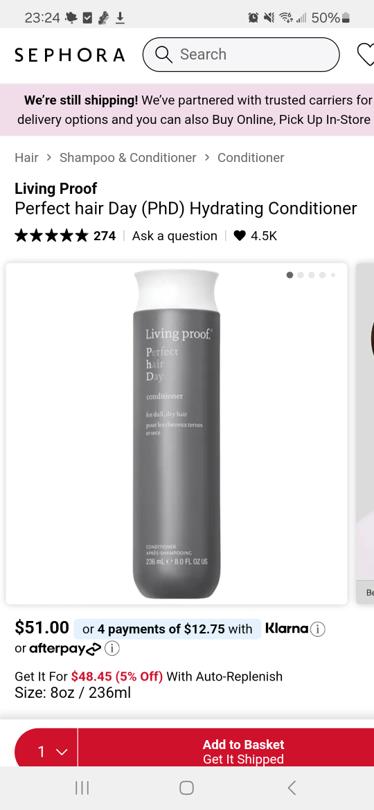 Living Proof Perfect hair Day Gloss Hair Treatment/ Conditioner - photo 3