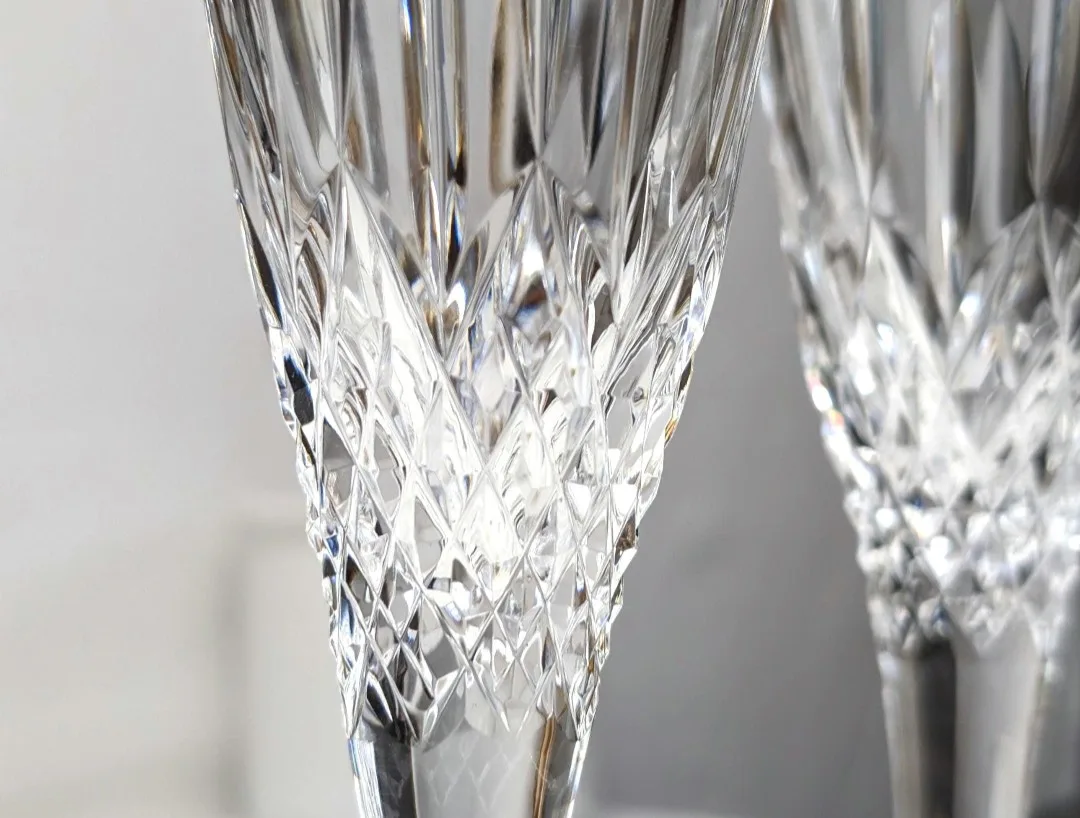 Stuart Crystal Champagne Flutes ~ Crystal Champagne Glasses ~ image indicator(4)